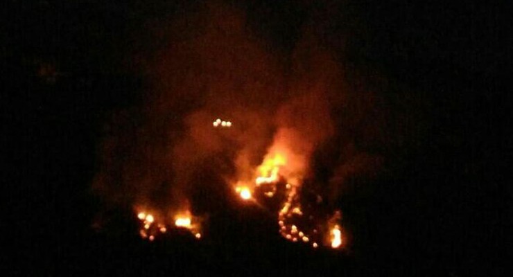 Notte di fiamme a Sant’Angelo di Brolo a causa di un incendio