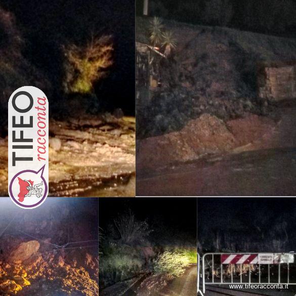 Il maltempo dissesta Sant’Angelo di Brolo, frane ovunque. Le foto
